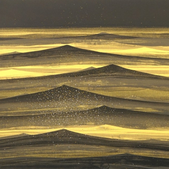 千住博の絵画作品　タイトルは、タイドウォーターI